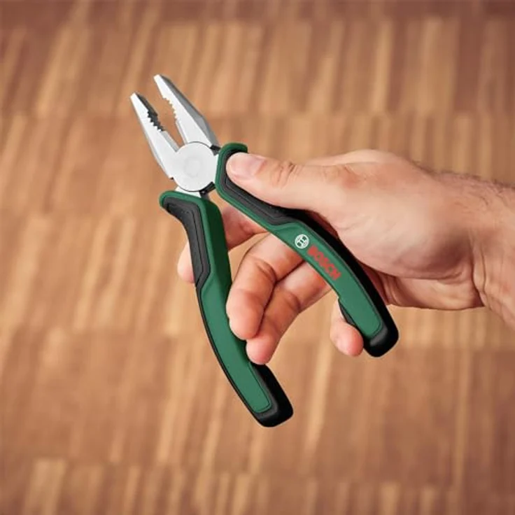Bosch Kombinationszange (180mm; hochwertige, präzise, langlebige Kombinationszange; ergonomischer Softgrip; Chrom-Nickel-Beschichtung) – Bild 5