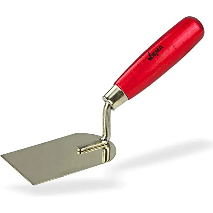 DEMA Maurer und Fliesenleger Set 7-teilig, inklusive Kelle, Spachtel und Gipsbecher aus hochwertigem Carbonstahl, ergonomische Holzgriffe, für Gips- und Putzarbeiten – Bild 3