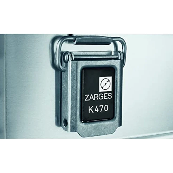 Zarges Alu-Kiste K470, 67l Werkzeugkoffer, silber, 550x550x220mm (intern) – Bild 2