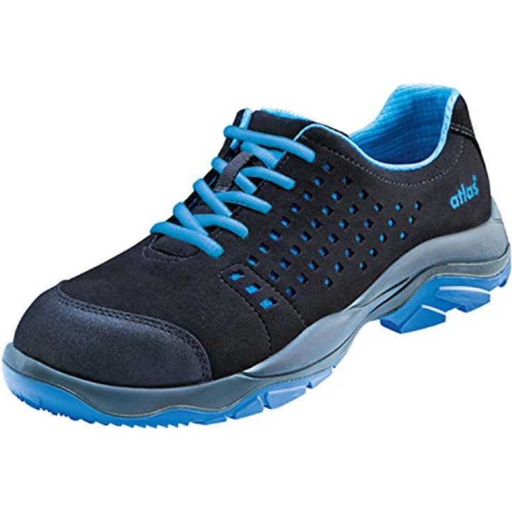 Atlas Halbschuh SL 40 blue 2.0 ESD S1 W12 Gr. 42, SportLine-Obermaterial, Aluminiumkappe, 3D-Dämpfungssystem, atmungsaktiv, wasserabweisend