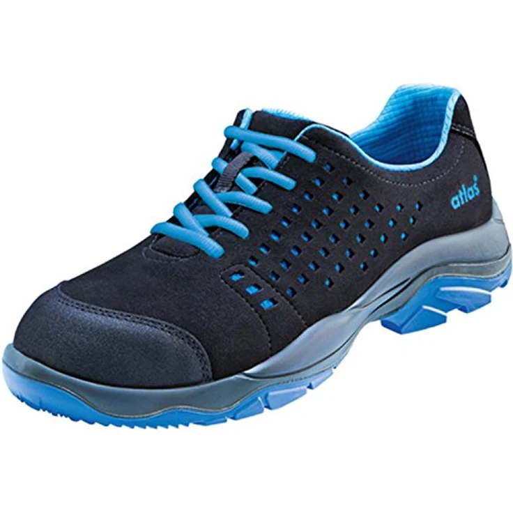Atlas Halbschuh SL 40 blue 2.0 ESD S1 W12 Gr. 42, SportLine-Obermaterial, Aluminiumkappe, 3D-Dämpfungssystem, atmungsaktiv, wasserabweisend – Bild 1