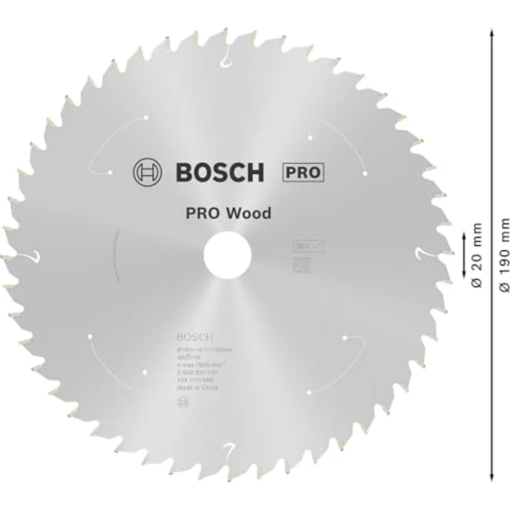 Bosch Professional Kreissägeblatt Standard for Wood (Holz, 190 x 20 x 1,6 mm, 48 Zähne, Zubehör Akku Kreissäge) – Bild 4