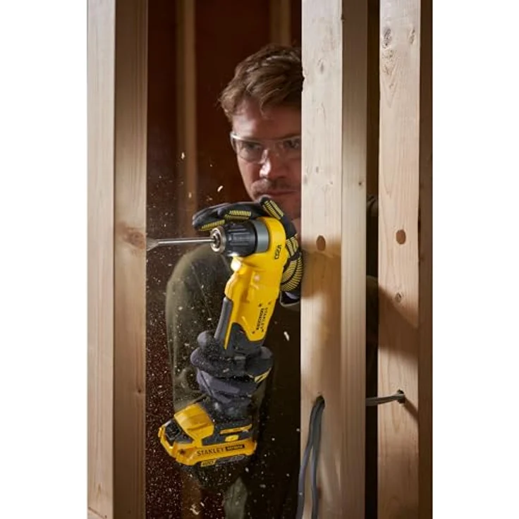 Stanley FatMax SFMCD750B, Winkelbohrmaschine mit 1950 min-1, 45 Nm Drehmoment, ergonomischem Design und LED-Licht – Bild 10