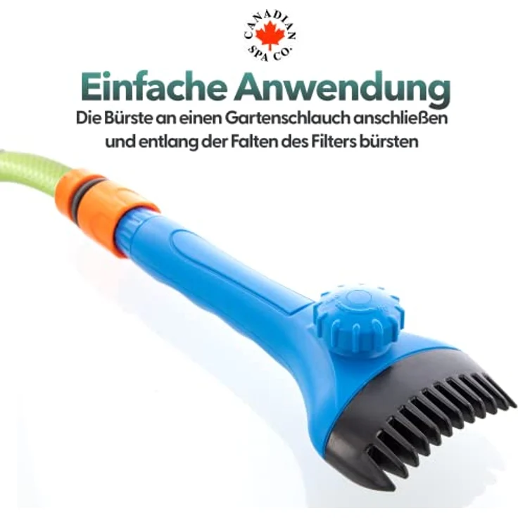 CANADIAN SPA CO. Pool Reinigungsbürste, Poolbürste mit abnehmbarem Bürstenkopf und Schlauchanschluss, Filterreiniger Whirlpool – Bild 4