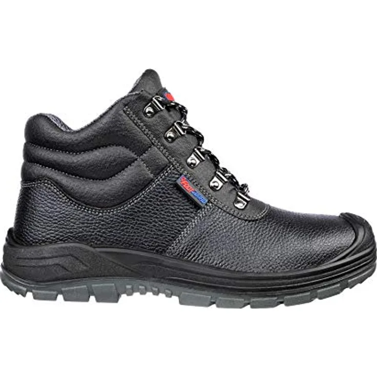 Footguard SOLID MID Arbeitsschuh, Sicherheitsschuh aus wasserabweisendem Rindleder mit DUO-PU-Sohle, schwarz