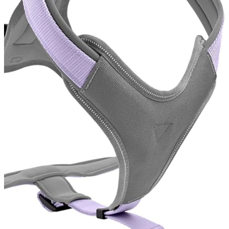 Hunter Tierbedarf Hunde-Geschirr Neopren lavendel/grau, 3-fache Verstellmöglichkeit, reflektierende Paspel – Bild 2