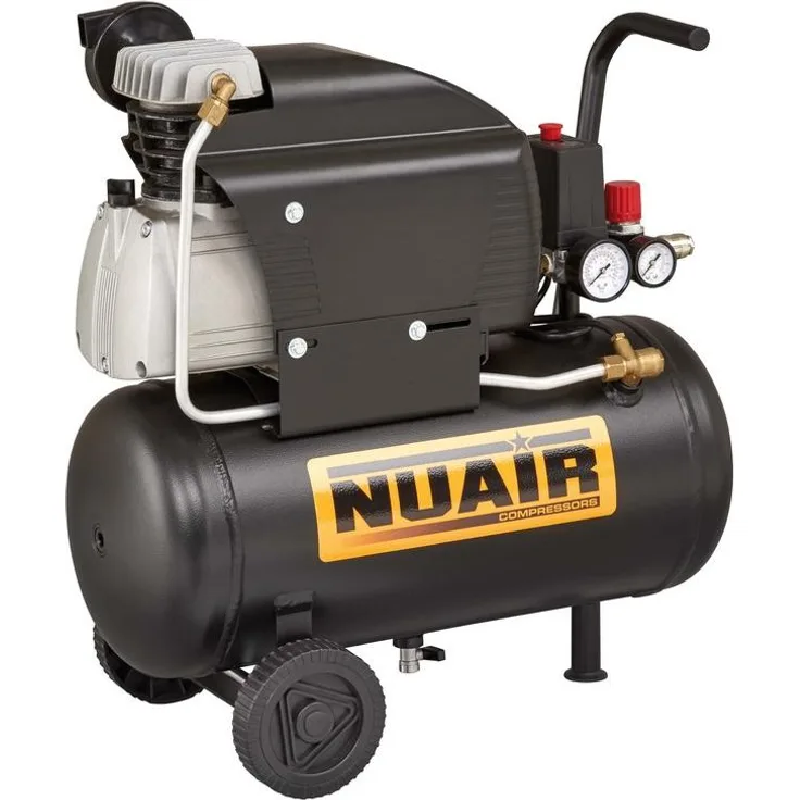 NUAIR Ölkompressor N/Nub003, 24L, 8 Bar, 2 PS, elektrisch, ölgeschmiert, einphasig
