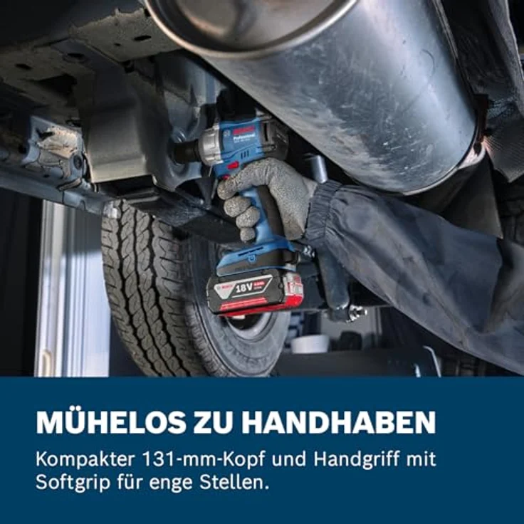 Bosch Professional GDS 18V-350 (L) Akku-Schlagschrauber, 350 Nm, 3 Geschwindigkeitsstufen, inkl. 2x 4.0Ah Akku und Ladegerät – Bild 5