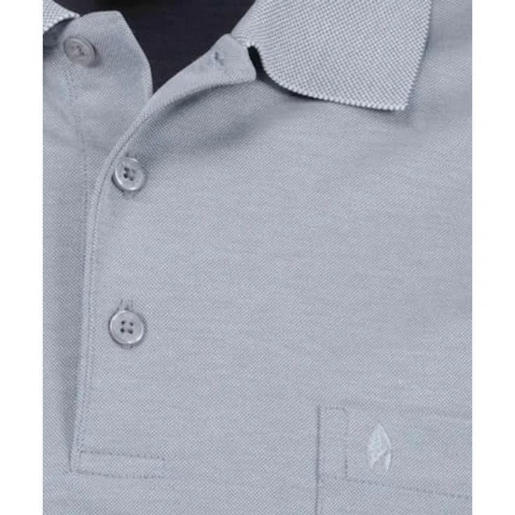 RAGMAN Poloshirt Herren Poloshirt - Softknit-Polo mit Brusttasche, Navy – Bild 5