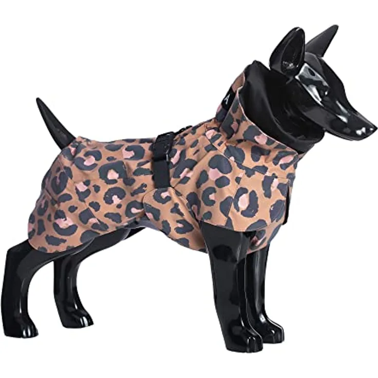 PAIKKA Sichtbarkeit Regenmantel Lite Leo 30, Hundemantel mit wasserdichter Kapuze, Leichtes Mesh-Futter, bunt