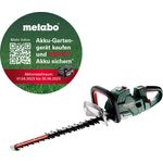 Metabo Akku Heckenschere HS 18 LTX BL 55 (18 Volt, Li-Ion, Messerlänge: 55 cm, Max. Schnittstärke 21 mm, Drehbarer Handgriff 90°, bürstenloser Motor) ohne Akku und Ladegerät, im Karton - Preisvergleich