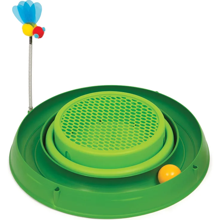 Catit Play 3in1 Circuit Ball Spielzeug mit Katzengras