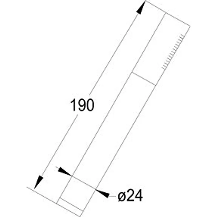 Steinberg 099 9655 Hochwertiger Duschkopf aus massiven Messing für Bad und Dusche Metall-Stabhandbrausetest, Chrom – Bild 2