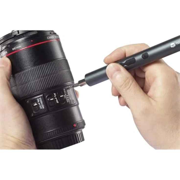 Toolcraft TO-9610278 E-Schraubendreher 3.7 V 350 mAh Lithium inkl. Ladekabel, inkl. Aufbewahrungsbox, Aluminiumlegierung, USB Type-C-Ladeanschluss – Bild 4