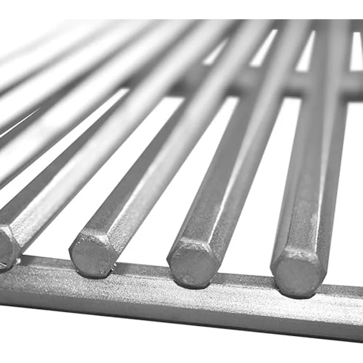 All Grill Gasgrill Allgrill Edelstahl-Gussrost 10mm Hexagon 35x46 cm für Allrounder L, langlebig und robust, Edelstahl-Gussrost, 6 kg, hexagonale Grillstäbe – Bild 3