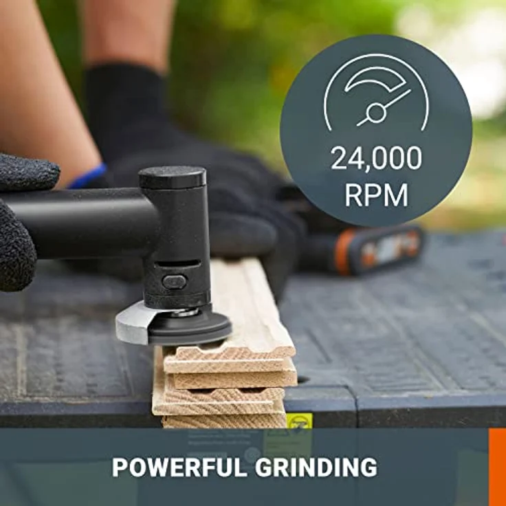 WORX Winkelschleifer 18V(20V MAX) MakerX WX741.9, variable Drehzahlregelung, kompakt und tragbar, Werkzeug ohne MakerX Hub, Akku und Ladegerät – Bild 4