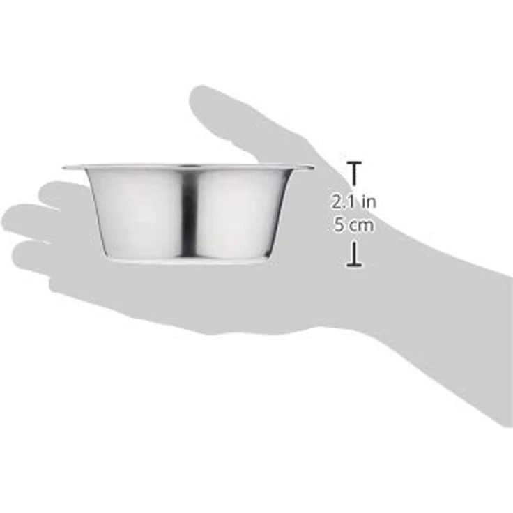 Nobby Edelstahlnapf, Ø 13,5 cm, 0,35 ltr., 1 Stück, Silber – Bild 5
