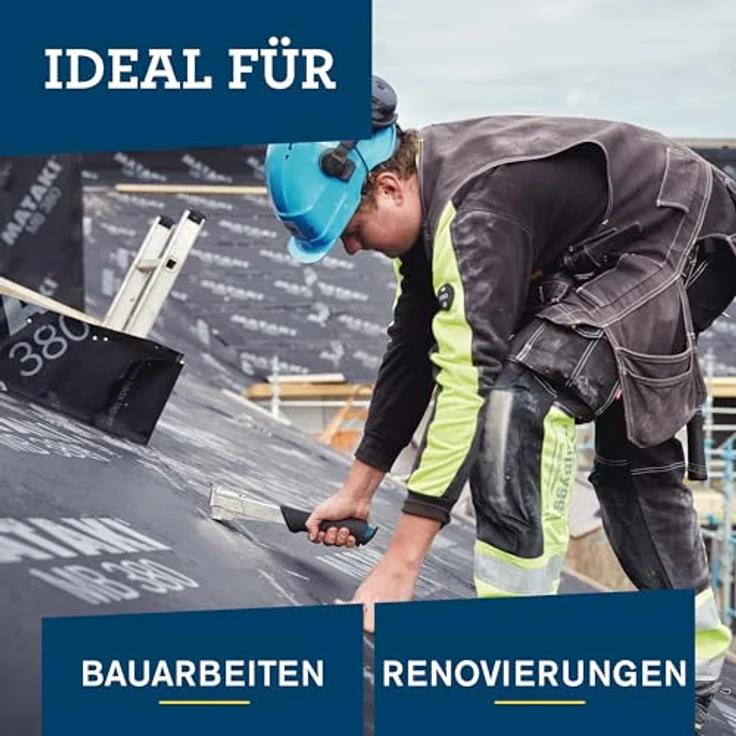 Rapid R311 Hammertacker, Profi Schlagtacker Typ 140 für Flachdrahtklammern 6-12mm, robuster Ganzstahl mit ergonomischem Griff – Bild 3