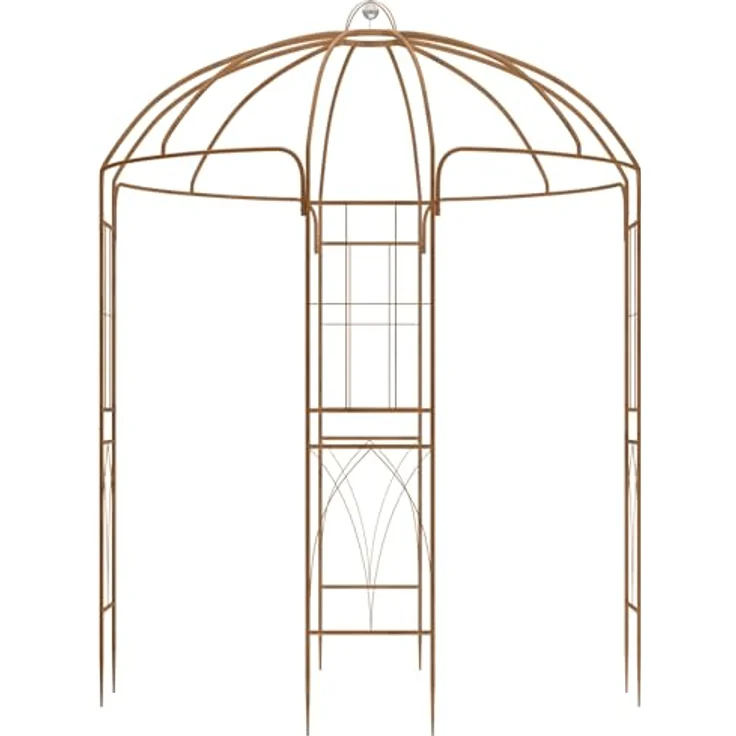 CLP Rosenbogen Pavillon Keira, wetterfester Metall-Rosenbogen als Rankhilfe, 270 cm hoch, pulverbeschichtet, dekorativer Hochzeitsbogen – Bild 1