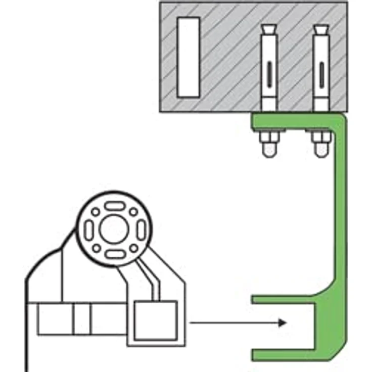 home Trends Markisenhalterung Decken- und Wandhalterung mit Befetigungsmaterial Stahl/Aluminium und Weiß/Antrazit zur Auswahl (1, Dual-Alu-40mm-weiß) – Bild 4