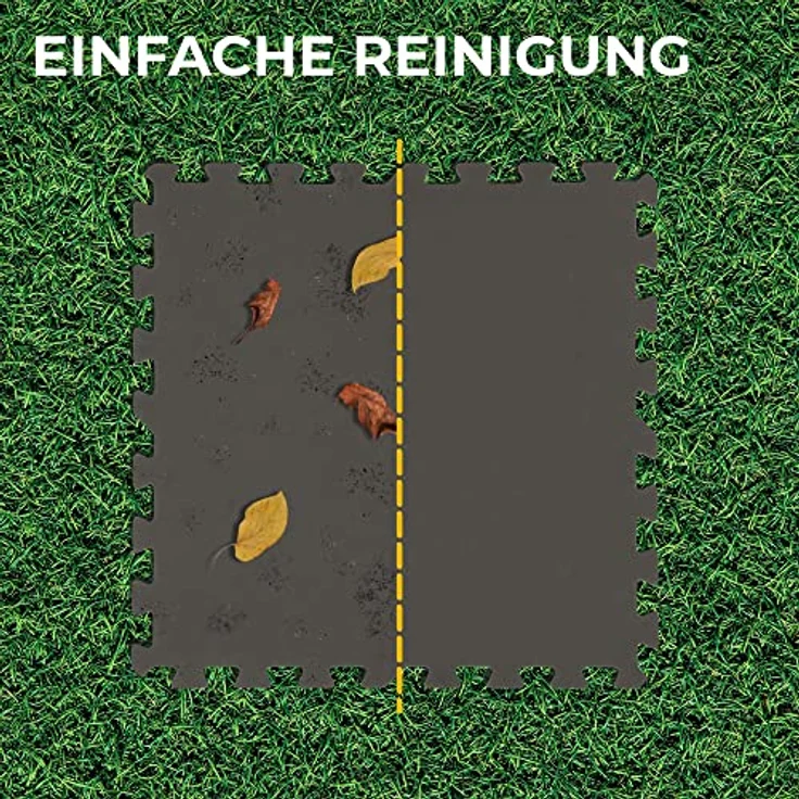 Pool Unterlegmatte Anthrazit - 8 Stück à 50x50cm (2m²) - Bodenschutzmatte für Pool und Planschbecken - schütz den Poolboden vor Beschädigungen – Bild 4