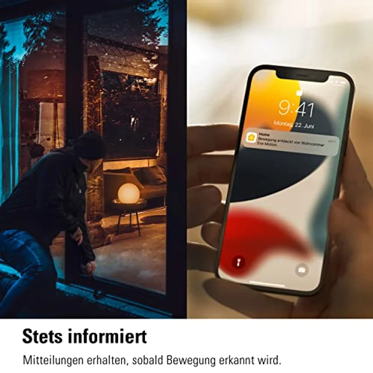 Eve Motion (HomeKit) – Smarter Bewegungssensor mit Lichtsensor, IPX3-Wasserbeständigkeit, Mitteilungen, automatische Aktivierung von Leuchten und Geräten, keine Bridge nötig, Bluetooth, Apple HomeKit – Bild 4