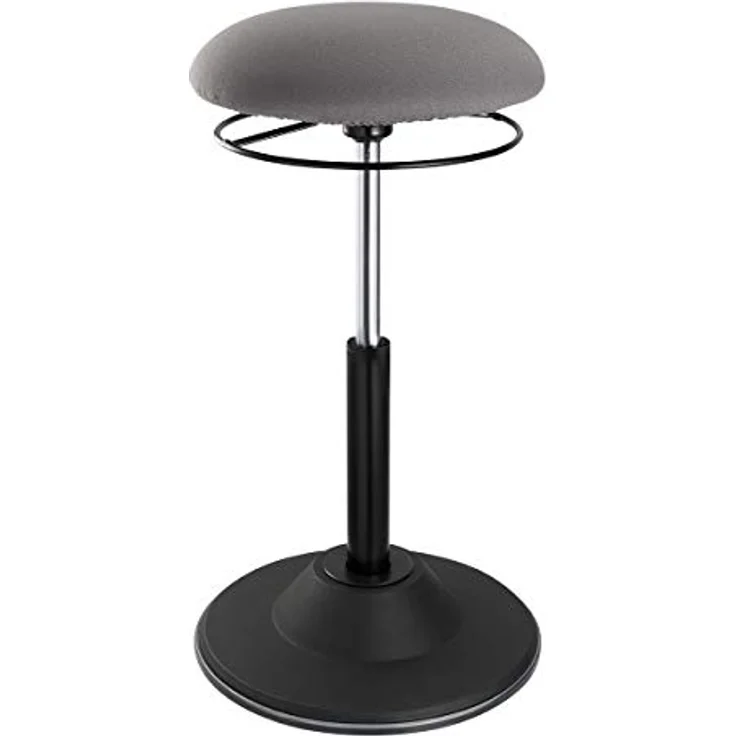 LogiLink EO0022, Höhenverstellbarer ergonomischer Bürohocker mit gepolsterter Sitzfläche, max. Belastbarkeit 113 kg – Bild 1