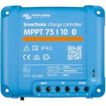 Victron Energy SmartSolar 75V 10 Amp 12/24-Volt Solar Laderegler (Bluetooth) - Effiziente MPPT-Technologie, fernsteuerbar über Bluetooth