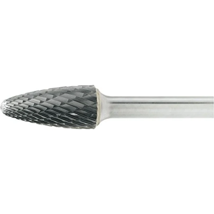 LUKAS HM-Frässtift F Rundbogen 6x18mm Z7, Schleifstift mit 6mm Schaftdurchmesser – Bild 1