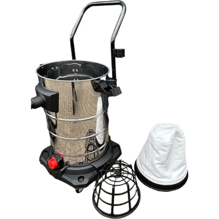 DeTec. Nass-Trocken-Sauger Industriestaubsauger 3000W, 100-Liter-Edelstahltank - Preisvergleich – Bild 5