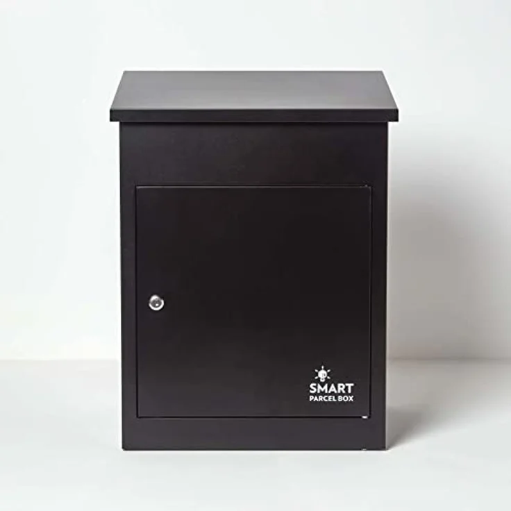Smart Parcel Box 44x35x58 schwarz, Paketbriefkasten zur Wandmontage, für Zuhause & Unternehmen, wetterfest & rostfrei – Bild 3