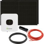 Balkonkraftwerk Growatt MIC 600 0,6kW mit 800W Solarpanel und Wifi Stick steckerfertig