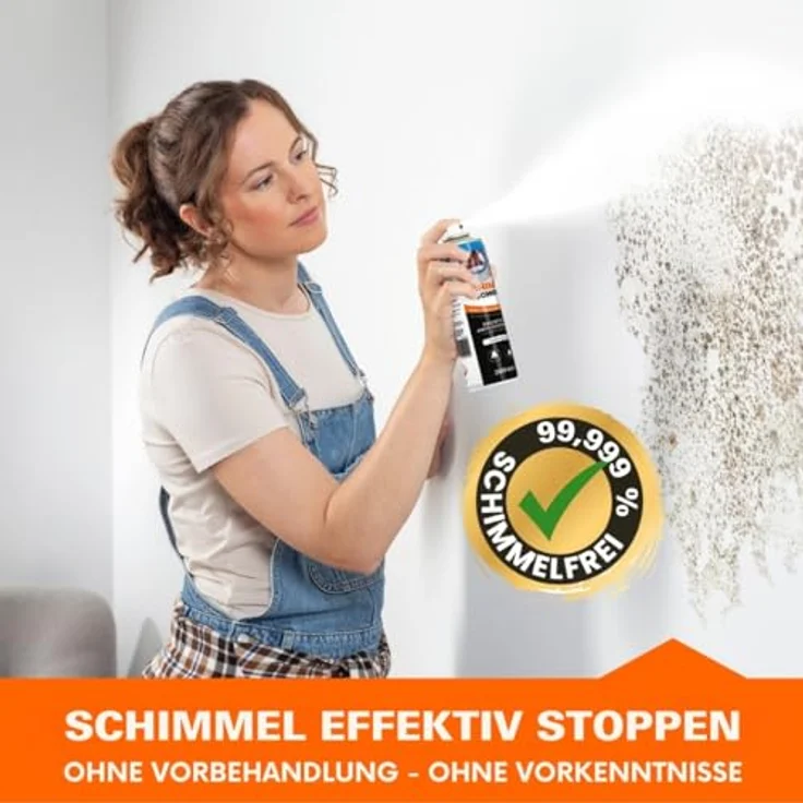 Tonis SCHIMMELSCHOCK Sprühfarbe Schimmelspray 5.1, 300ml für 1,5 m², sehr giftig für Wasserorganismen – Bild 2
