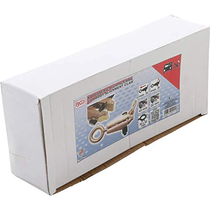 BGS Karosserie-Richtklemme 43 mm, Türgriff + Fenstergriff, max. 5 t Zugrichtung, seitlich 2 t, blau – Bild 2
