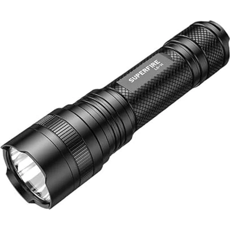 Superfire L6-H, Taschenlampe mit 750 lm, 15 W, USB-C, IP46 wasserdicht, 5 Lichtmodi – Bild 2