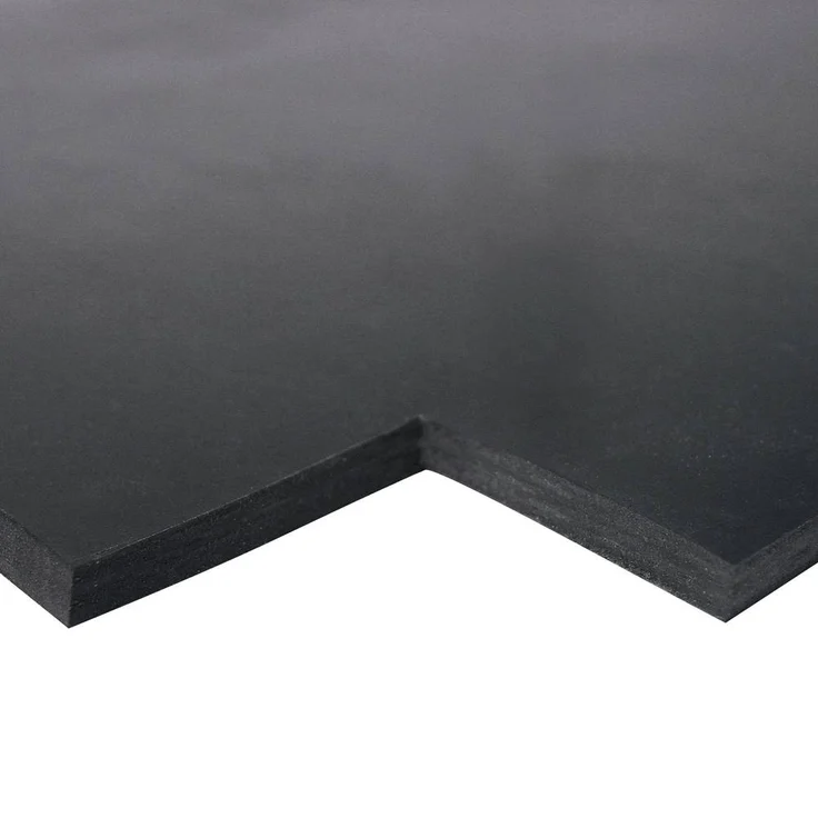 COBA Europe NIS00004C Nitrilgummi Industrie-Gummi, 1.4m x 6mm, Schwarz