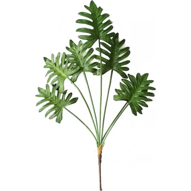 HTI-Living Kunstblume Monstera-Zweig Flora, 70 cm Höhe, Naturgetreu, Kunststoff, Monsterablätter