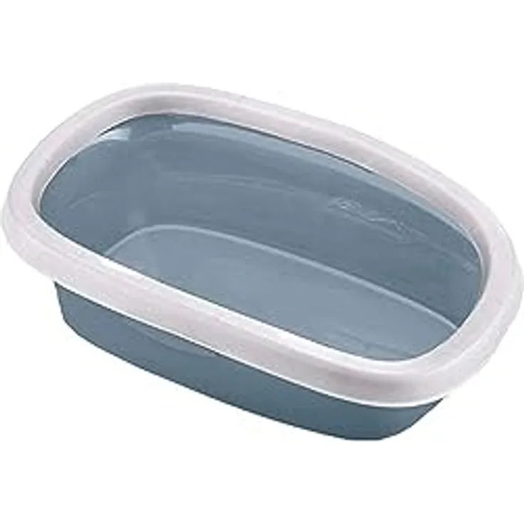 Kerbl Pet Stefanplast 81581 SPRINT Katzentoilette extra hoch mit Rand, 58x39x17cm