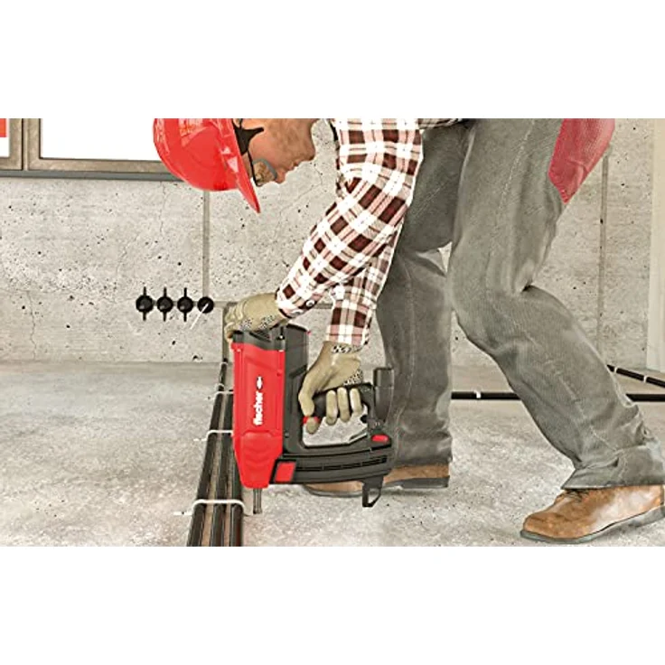 FISCHER Bolzenschubgerät FGC 100 (EU), gasbetriebenes Setzgerät mit 100 Joule Setzenergie, für Beton und Stahl, inklusive XL-BOXX – Bild 4