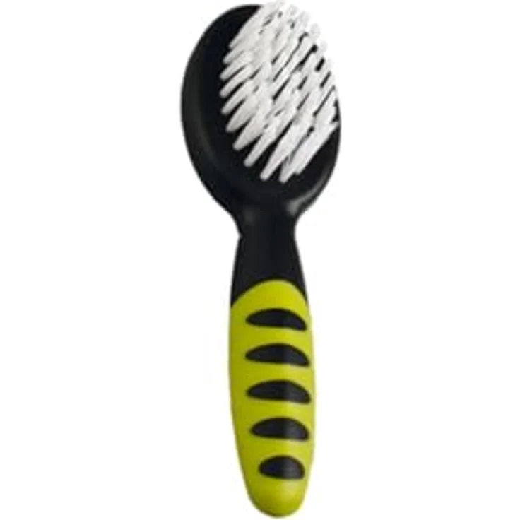 Karlie Softbürste 2 in 1, Nagetierbürste aus Gummi zur Fellpflege, Schwarz/Grün, 14,5x4,5 cm – Bild 1