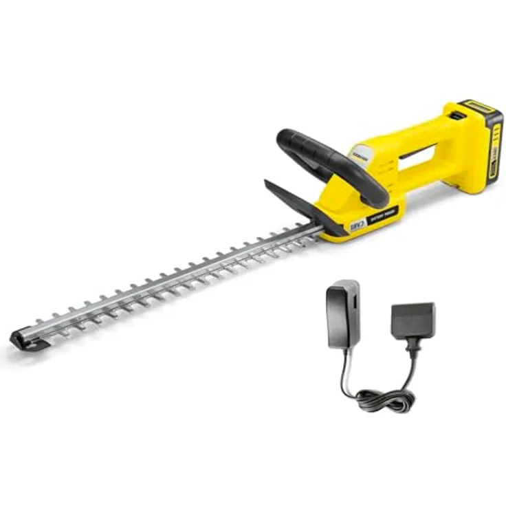 Kärcher Home & Garden HGE 2-18 Battery Set, Akku-Heckenschere 18V Li-Ion mit 450mm Schnittlänge, inkl. Akku und Ladegerät