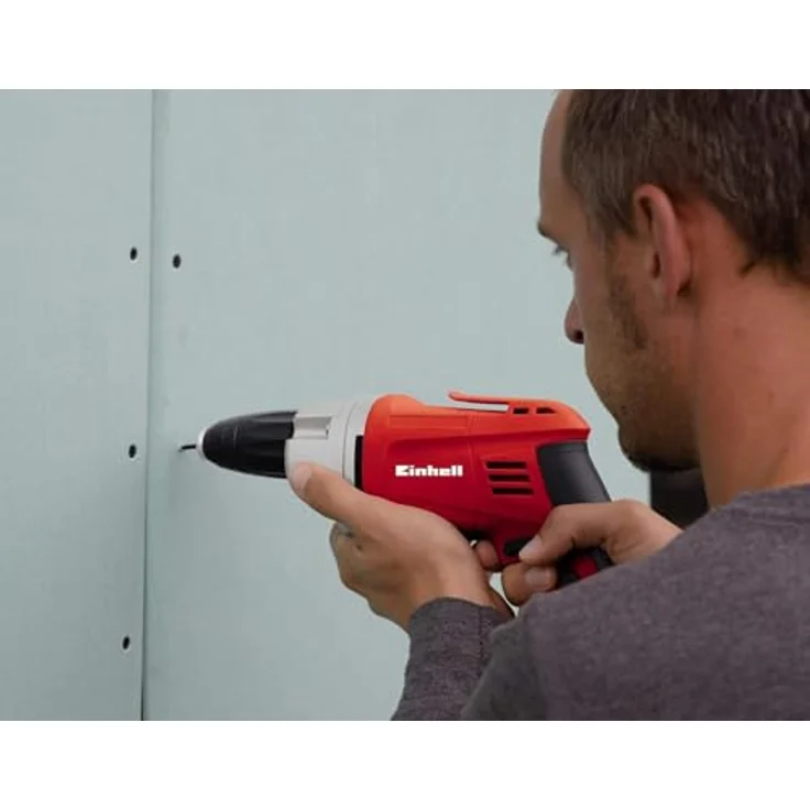 Einhell Trockenbauschrauber TH-DY 500 E (230V, 500W, 0-2.200 1-min, Auto-Start-Stop Getriebe, Alu-Getriebekopf, magnetische Bitaufnahme, Gürtelhaken) – Bild 3