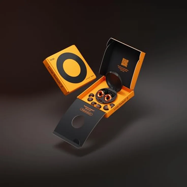 Loop Switch 2 Anpassbare Ohrstöpsel mit 3 Modi zur Geräuschreduzierung, 20–26 dB (SNR), in vier Größen (XS, S, M, L) mit In-Ear-Regler für komfortable Handhabung – Bild 3