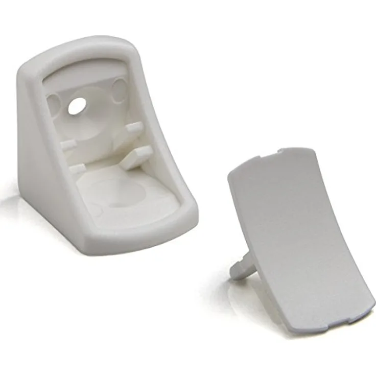 100 Stück SO-TECH® Korpusverbinder Eckverbinder Schrankverbinder Möbelverbinder Winkel für Möbel 24 x 24 x 20 mm Farbe: Weiß