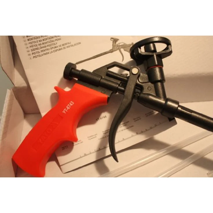 YATO YT-6743 Applikator aus Aluminium und Messing, schwarz-griff, Kartuschenpistole mit PTFE-Beschichtung – Bild 3