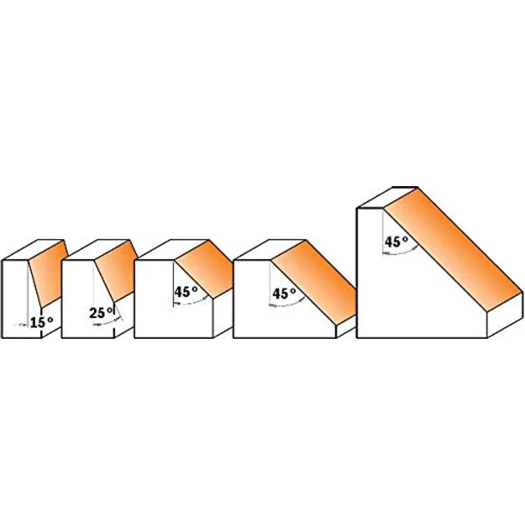 Cmt orange Tools 936,280,11-fraise Querlochsenker bis 45 Grad rodam. HM S 31,7 8 D – Bild 3