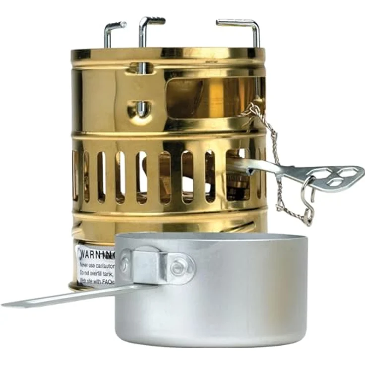 Optimus Svea, Benzinkocher für Outdoor, einflammig, 1400 Watt, Messing, 550 g – Bild 1