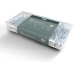 TOX Blindnieten-Sortiment aus Aluminium, mit Flachrundkopf in 6 Größen, 400-tlg. 09490205