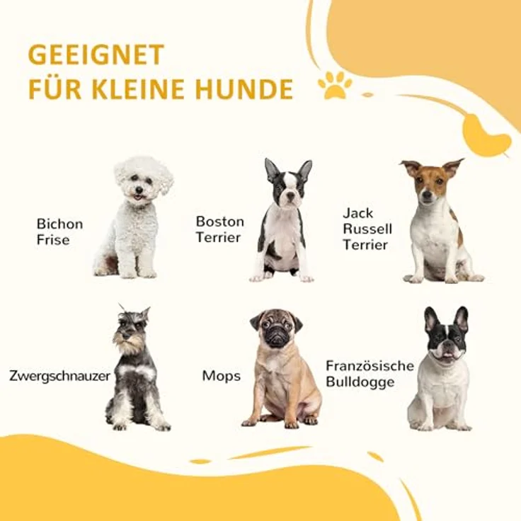 PawHut Hundetreppe 3 Stufen, Haustiertreppe mit Seitenwand, Hunderampe für Kleine Hunde bis 10 kg, Kaztentreppe für Sofa, Bett, rutschfest, Eiche – Bild 3
