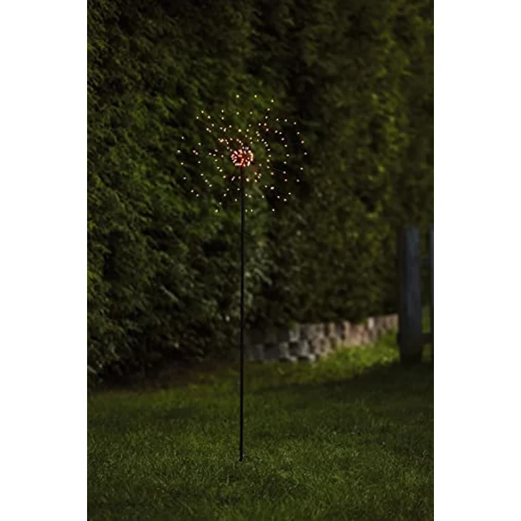 LED Weihnachtsdeko Firework von Star Trading, Stehlampe mit Erdspieß Weihnachten in Schwarz für außen, Feuerwerk warmweiß, mit Kabel, Höhe: 110 cm, IP44 – Bild 2